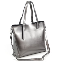 Женская кожаная сумка шоппер 8555-220 ПеарлБлек