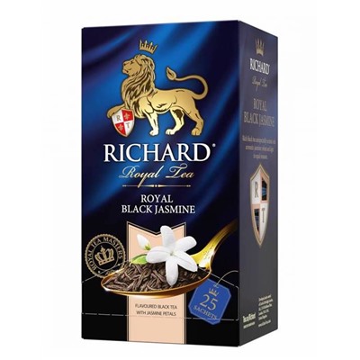 Чай                                        Richard                                        Royal Black Jasmine 25 пак.*2 гр.черный (12) 102239