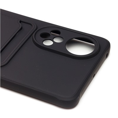 Чехол-накладка SC304 с картхолдером для "Huawei Honor 50/Nova 9" (black)