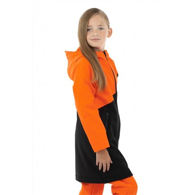 Куртка "Выбирай сама" для девочки Smaillook (Softshell) подростковая Оранжевый с черным