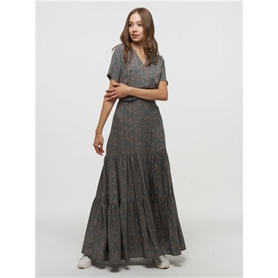Платье женское 211-3662; Ш67 тёмно-оливковый тюльпан