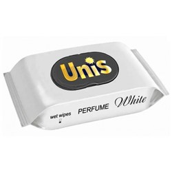 Влажные салфетки антибактериальные Unis Perfume White, клапан, 48 шт