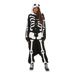 Кигуруми для взрослых пижамка скелет