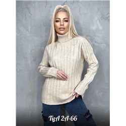 Женский свитер. Ткань 63% cashmere, 28% wool, 9% elastane