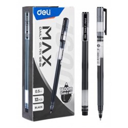 Ручка гелевая Daily Max EG16-BK 0.5мм черная (1504105) Deli {Китай}