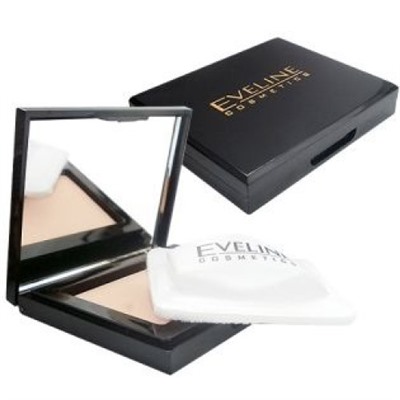 Бархатистая компактная пудра Eveline №10 Cream (Кремовый), 9 г