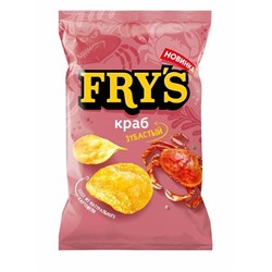 Бакалея                                        Fry's                                        Чипсы из натур. картофеля 35 гр. "FRY'S" вкус Зубастый краб, м/у (15)