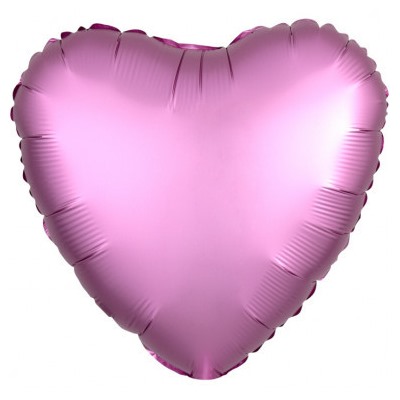 В0383-3 Шар фольга сердце розов46см