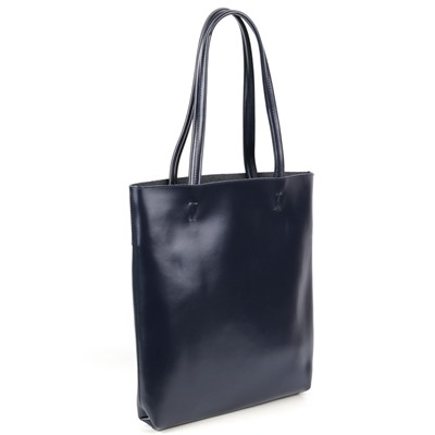 Женская кожаная сумка шоппер 8688-220 Синий