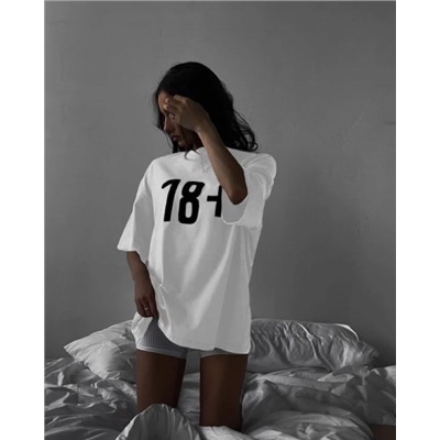 Футболка OVERSIZE 18+ A133