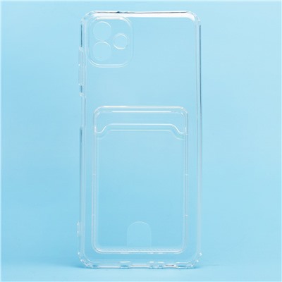 Чехол-накладка SC276 с картхолдером для "Samsung SM-A045 Galaxy A04" (transparent)