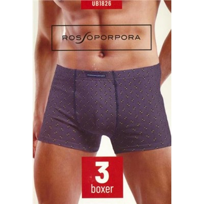 Трусы боксеры (шорты), Rosso Porpora, UB1826-3шт оптом