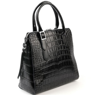 Женская кожаная сумка 1543-220 Блек