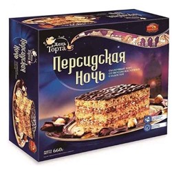 Кондитерские изделия                                        Черемушки                                        Торт "Персидская ночь" 660 гр (6) 6 мес.