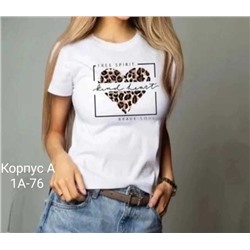 Женская Футболка Ткань хлопок 95%cotton 5%polyester