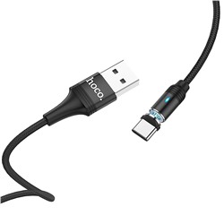 Кабель USB - Type-C Hoco U76 Fresh magnetic  (black)