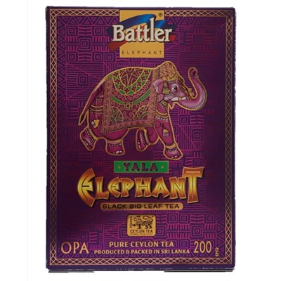 Чай                                        Battler                                        слон Яла ОРА (3507-10) 200 гр.черный (10) ШЛ