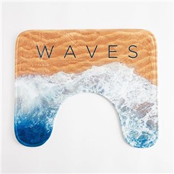 Коврик в ванную Этель «Waves», 50х40 см