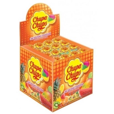 Кондитерские изделия                                        Chupa chups                                        ЧУПА ЧУПС Тропик Экзотик 100 шт.,12 гр. (12)