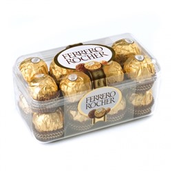 Кондитерские изделия                                        Ferrero                                        Ферреро Рошер шок.конфеты 200 гр. Т16 (4 блх5 шт)/65