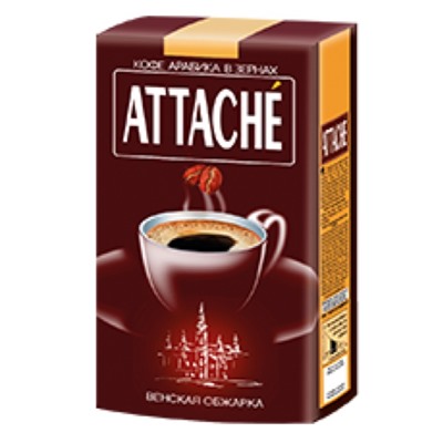Кофе                                        Attache                                        Венс.обжарка 250 гр. молотый (красная) (8) №52