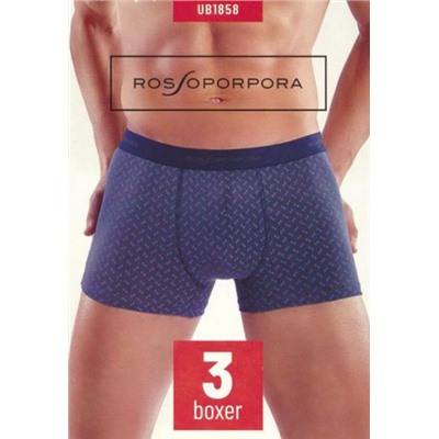 Трусы боксеры (шорты), Rosso Porpora, UB1858-3шт оптом