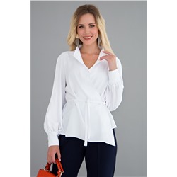 Блуза Идеальная асимметрия (белая) Б1525-11