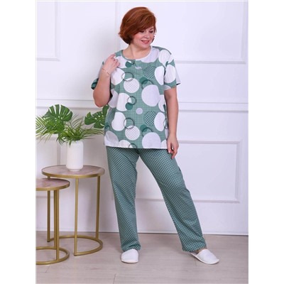 Крокус - пижама зеленый