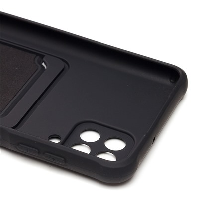 Чехол-накладка SC304 с картхолдером для "Samsung SM-A125 Galaxy A12" (black)