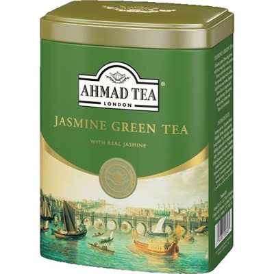 Чай                                        Ahmad tea                                         "Зеленый с жасмином" 100 гр. (12) 648-1