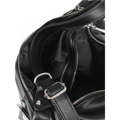 Сумка женская искусственная кожа FR-5051-L,   (рюкзак change),  2отдела,  черный 258351