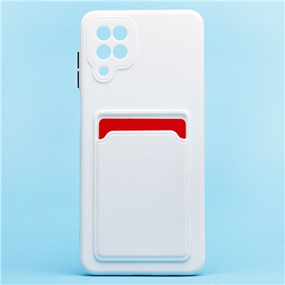 Чехол-накладка SC315 с картхолдером для "Samsung SM-A125 Galaxy A12" (white)