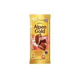 Кондитерские изделия                                        Alpen gold                                        Шоколад Альпен Голд (молочный/клубнич.нач.со вкусом игрист.вина),85 гр. (21)