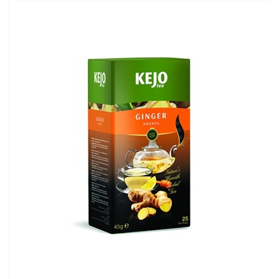Чай                                        Kejofoods                                         GINGER (Имбирь), 25 пак. х 1,8 гр. (10) травяной