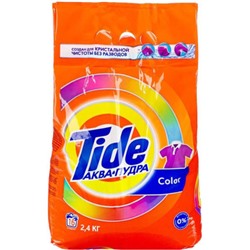 Стиральный порошок автомат Tide (Тайд) Аквапудра «Color», 2,4 кг