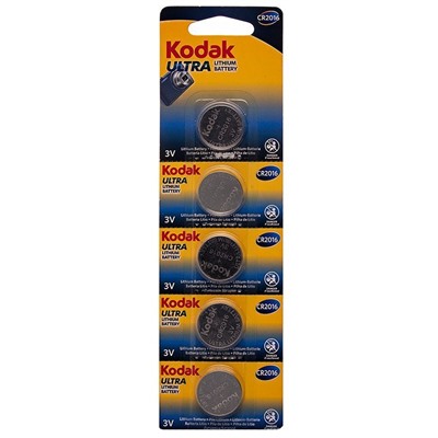Элемент литиевый Kodak CR2016 (5-BL) (60/360) ..