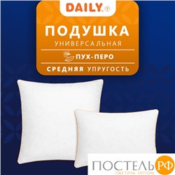 Daily by T Подушка ФАВОРИТ 50х70, 1пр., пух/перо, 1280 г