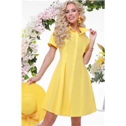 Платье-рубашка Жёлтый