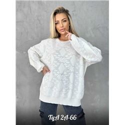 Женская кофта. Ткань 60% cotton, 10% viscose, 30% wool