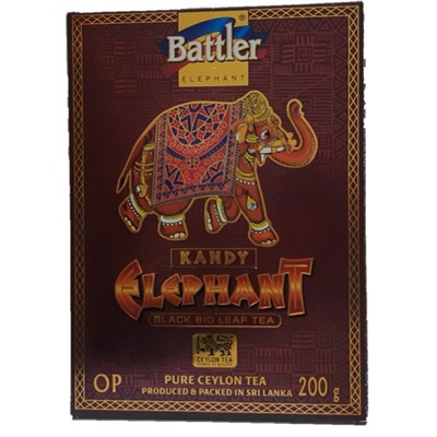 Чай                                        Battler                                        слон Канди (1117-10) 200 гр.черный (10) ШЛ