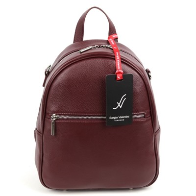 Женский кожаный рюкзак Sergio Valentini SV-SZ762/A Бордо