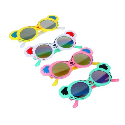 Очки солнцезащитные детские, пластик, 143x51мм, 4 цвета
