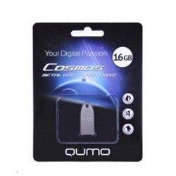 *USB2.0 FlashDrives16Gb QUMO Cosmos серебро
