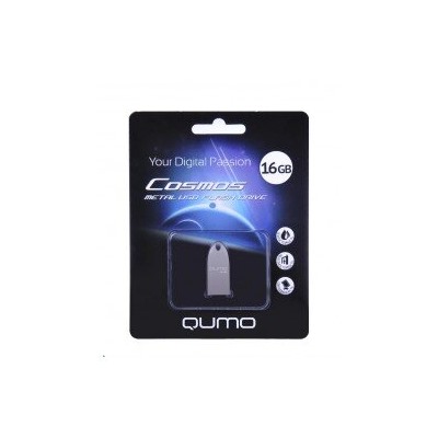 *USB2.0 FlashDrives16Gb QUMO Cosmos серебро
