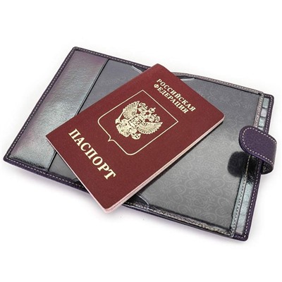 Женская кожаная обложка для паспорта и автодокументов Sergio Valentini СВ 8140-342