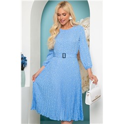 Платье "Загадочная леди" (голубое) П3654