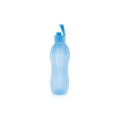 Эко-бутылка 750 мл с клапаном голубая