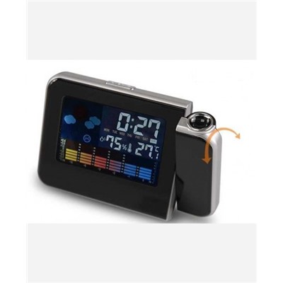Часы-будильник с проектором и термометром "Метеостанция" 903333