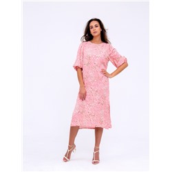 326PNK Платье женское Розовый/цветы