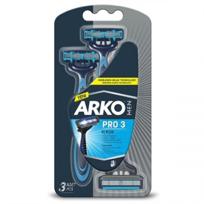 Станок для бритья одноразовый Arko (Арко) Men Pro 3, 3 шт